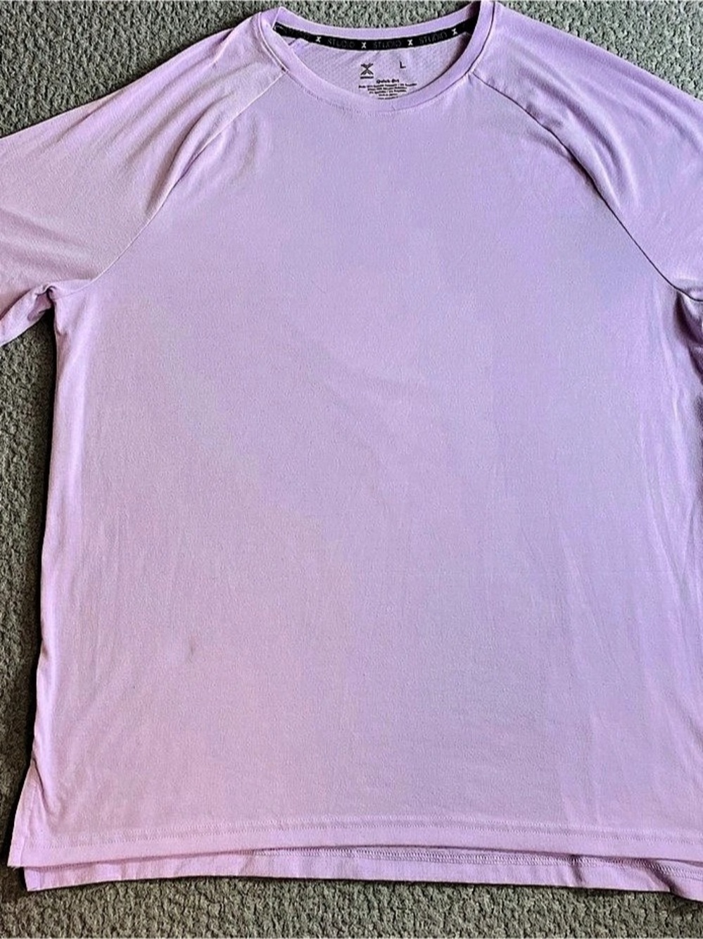 Xersion Quick-Dri Athletic Short Sleeve Top in Pink Large Like New
